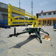 china hydraulic drives jack lifting equipment construction mini Trailer Mounted boom lift